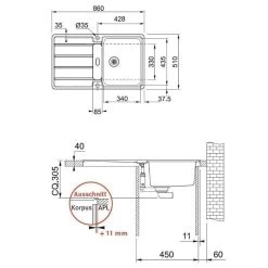 Franke Einbauspüle Hydros HDX 214 Edelstahl Glatt, Druckknopfventil -Machen Sie es mit der Küchenspüle. franke einbauspuele hydros hdx 214 edelstahl glatt druckknopfventil4
