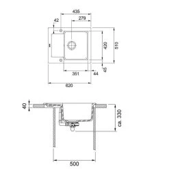 Franke Einbauspüle Maris MRK 611-62 Fraceram, Druckknopfventil -Machen Sie es mit der Küchenspüle. franke einbauspuele maris mrk 611 62 fraceram druckknopfventil3