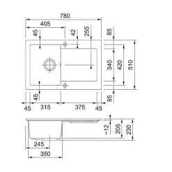 Franke Einbauspüle Maris MRK 611-78 Fraceram, Druckknopfventil -Machen Sie es mit der Küchenspüle. franke einbauspuele maris mrk 611 78 fraceram druckknopfventil3