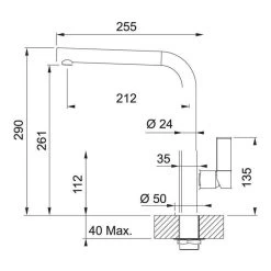 Franke Küchenarmatur Maris Festauslauf Hochdruck Chrom -Machen Sie es mit der Küchenspüle. franke kuechenarmatur maris festauslauf hochdruck chrom3