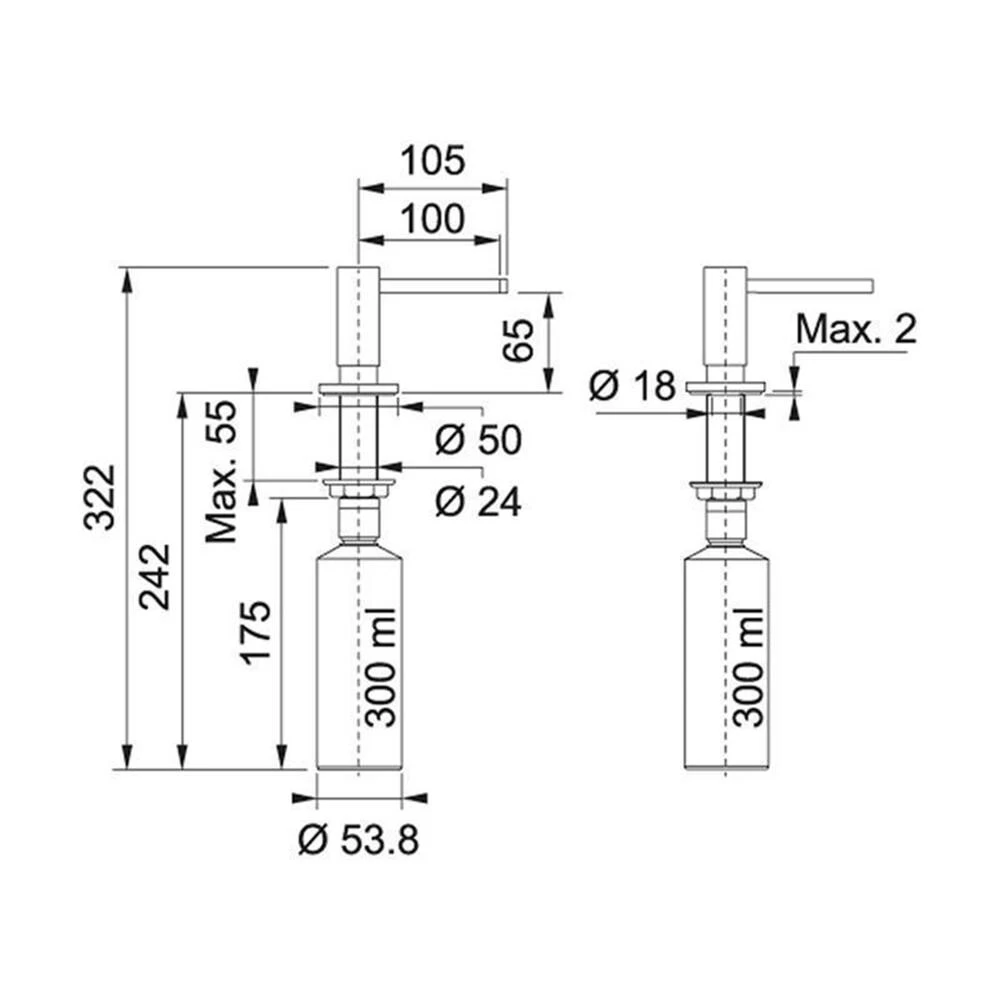Franke Spülmittelspender Active 4 Franke Spülmittelspender Active – Bild 2