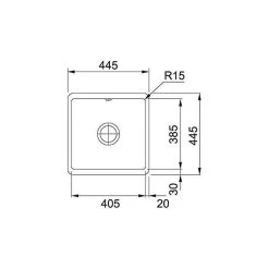 Franke Unterbaubecken Kubus KBK 110-40 Fraceram, Druckknopfventil -Machen Sie es mit der Küchenspüle. franke unterbaubecken kubus kbk 110 40 fraceram druckknopfventil3