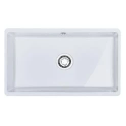 Franke Unterbaubecken Kubus KBK 110-70 Fraceram, Druckknopfventil