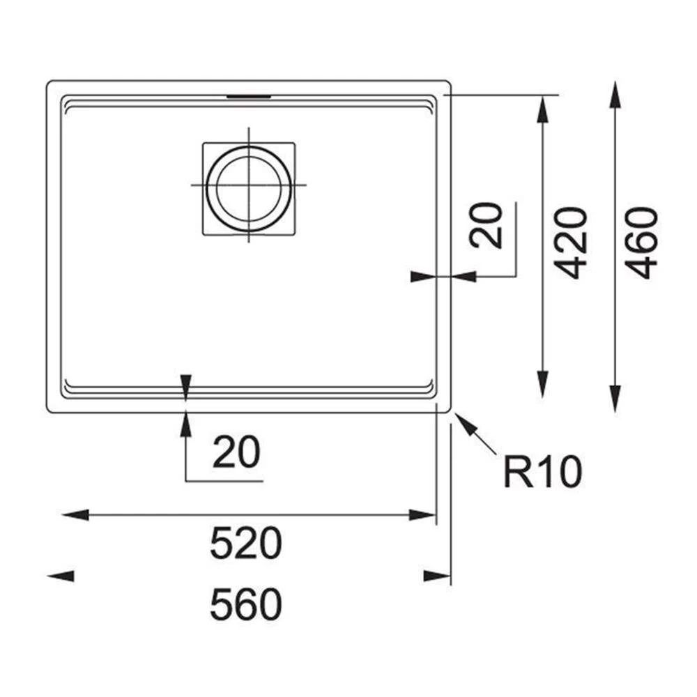 Franke Unterbauspüle Kubus 2 KNG 110-52 Fragranit+ 4 Franke Unterbauspüle Kubus 2 KNG 110-52 Fragranit+ – Bild 2