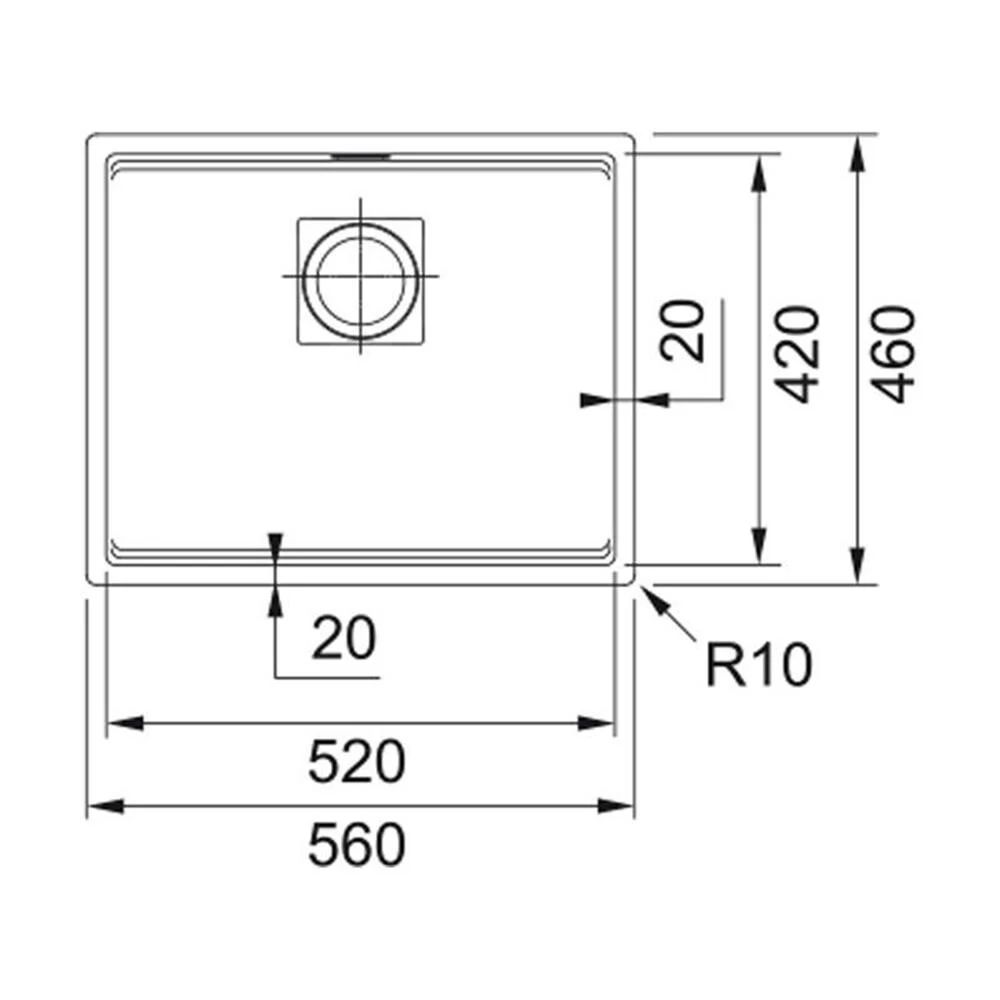Franke Unterbauspüle Kubus 2 KNG 110-52 Fragranit Black Matt - Black Collection 4 Franke Unterbauspüle Kubus 2 KNG 110-52 Fragranit Black Matt - Black Collection – Bild 2