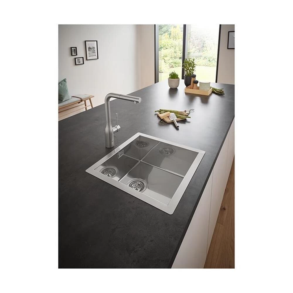 Grohe Einbaubecken K700 45-S 46,4/46,4 1.0, Edelstahl 4 Grohe Einbaubecken K700 45-S 46,4/46,4 1.0, Edelstahl – Bild 2