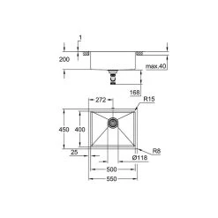 Grohe Spülbecken K700U 60-S 54,4/44,4 1.0, Edelstahl 7 Grohe Spülbecken K700U 60-S 54,4/44,4 1.0, Edelstahl -Machen Sie es mit der Küchenspüle. grohe spuelbecken k700u 60 s 544 444 10 edelstahl3