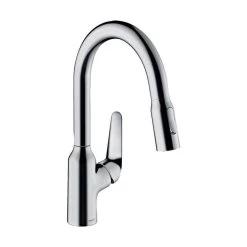 Hansgrohe Küchenarmatur 180 Focus M42 | Ausziehbarer Schlauch Mit Brausefunktion