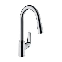 Hansgrohe Küchenarmatur 220 Focus M42 | Ausziehbarer Schlauch Mit Brausefunktion