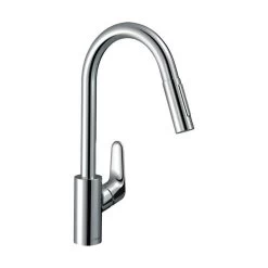 Hansgrohe Küchenarmatur 240 Focus M41 | Ausziehbarer Schlauch Mit Brausefunktion