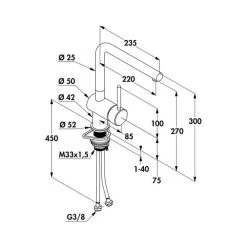 Kludi Küchenarmatur Steel L1 Edelstahl Hochdruck -Machen Sie es mit der Küchenspüle. kludi kuechenarmatur steel l1 edelstahl hochdruck3