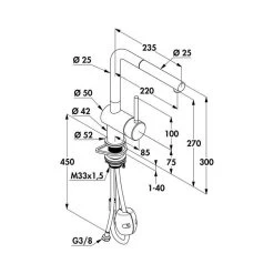 Kludi Küchenarmatur Steel L2 Mit Ausziehbarem Auslauf Edelstahl Hochdruck -Machen Sie es mit der Küchenspüle. kludi kuechenarmatur steel l2 mit ausziehbarem auslauf edelstahl hochdruck3