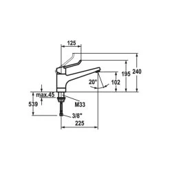 KWC Küchenarmatur Vita Pro 1 Chrom, Mit Kurzem Hebel L 125 Mm, Hochdruck -Machen Sie es mit der Küchenspüle. kwc kuechenarmatur vita pro 1 chrom mit kurzem hebel l 125 mm hochdruck3