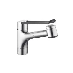 KWC Küchenarmatur Vita Pro 2 Mit Ausziehbarem Auslauf Chrom, Mit Langem Hebel L 190 Mm, Hochdruck