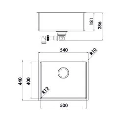 Naber Einbaubecken Corno Basso 4 Edelstahl -Machen Sie es mit der Küchenspüle. naber einbaubecken corno basso 4 edelstahl4
