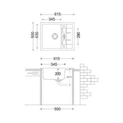 Naber Einbauspüle Corto 615 Cin-Nagranit -Machen Sie es mit der Küchenspüle. naber einbauspuele corto 615 cin nagranit3