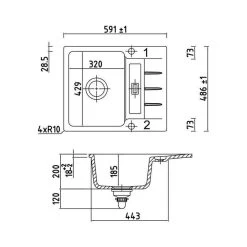 Naber Einbauspüle Keramik Flächenbündig LineUP 2F -Machen Sie es mit der Küchenspüle. naber einbauspuele keramik flaechenbuendig lineup 2f4