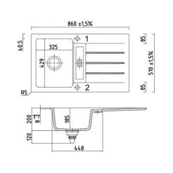 Naber Einbauspüle Keramik LineUP 1E -Machen Sie es mit der Küchenspüle. naber einbauspuele keramik lineup 1e4