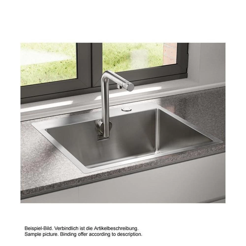 Naber Einbauspülen-Set Corno Turno 50, Spüle Und Integrierte Armatur Turno Edelstahl 4 Naber Einbauspülen-Set Corno Turno 50, Spüle Und Integrierte Armatur Turno Edelstahl – Bild 2