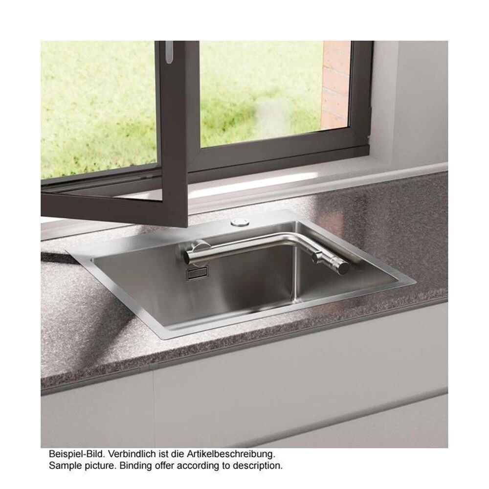 Naber Einbauspülen-Set Corno Turno 50, Spüle Und Integrierte Armatur Turno Edelstahl 5 Naber Einbauspülen-Set Corno Turno 50, Spüle Und Integrierte Armatur Turno Edelstahl – Bild 3