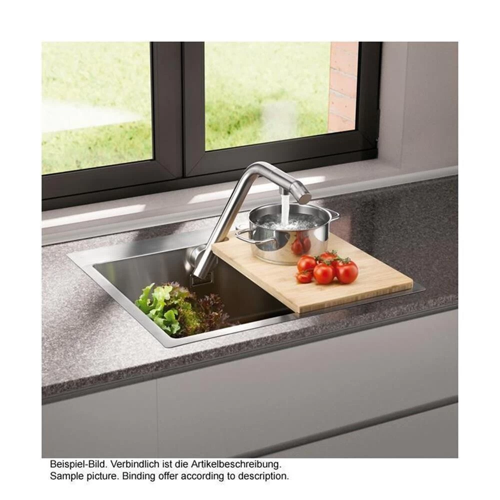 Naber Einbauspülen-Set Corno Turno 50, Spüle Und Integrierte Armatur Turno Edelstahl 6 Naber Einbauspülen-Set Corno Turno 50, Spüle Und Integrierte Armatur Turno Edelstahl – Bild 4