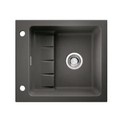 Naber Einbauspülen-Set Flächenbündig PickUP F Keramik Schiefer Und Armatur Arco 2 Chrom Hochdruck