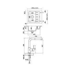 Naber Einbauspülen-Set Flächenbündig PickUP F Keramik Schiefer Und Armatur Arco 2 Chrom Hochdruck -Machen Sie es mit der Küchenspüle. naber einbauspuelen set flaechenbuendig pickup f keramik schiefer und armatur arco 2 chrom hochdruck5