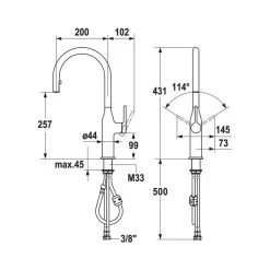 Naber KWC Küchenarmatur Sin 2 Mit Ausziehbarem Auslauf Chrom Hochdruck -Machen Sie es mit der Küchenspüle. naber kwc kuechenarmatur sin 2 mit ausziehbarem auslauf chrom hochdruck3