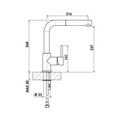 Naber LINEA Küchenarmatur Arco 2 Mit Ausziehbarem Auslauf Metallische Oberfläche -Machen Sie es mit der Küchenspüle. naber linea kuechenarmatur arco 2 mit ausziehbarem auslauf metallische oberflaeche3