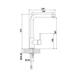 Naber LINEA Küchenarmatur Arco 2 Mit Ausziehbarem Auslauf Metallische Oberfläche -Machen Sie es mit der Küchenspüle. naber linea kuechenarmatur arco 2 mit ausziehbarem auslauf metallische oberflaeche4