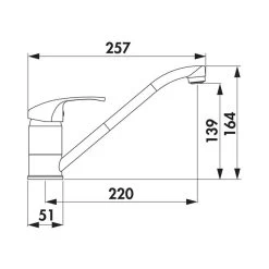 Naber SERVIZIO Küchenarmatur Venere 1 Chrom Hochdruck -Machen Sie es mit der Küchenspüle. naber servizio kuechenarmatur venere 1 chrom hochdruck3