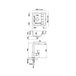 Naber Unterbauspülen-Set PickUP U Keramik Schiefer Und Armatur Arco 2 Chrom Hochdruck -Machen Sie es mit der Küchenspüle. naber unterbauspuelen set pickup u keramik schiefer und armatur arco 2 chrom hochdruck5