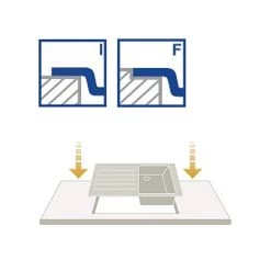 Oulin Einbauspüle OL0328 (850 X 506) 1 Becken Rechts, Abtropffläche Links -Machen Sie es mit der Küchenspüle. oulin einbauspuele ol0328 850 x 506 1 becken rechts abtropfflaeche links5
