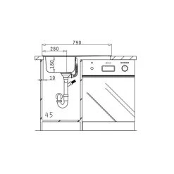 Pyramis Einbauspüle AMALTIA (79X50) 1B 1D -Machen Sie es mit der Küchenspüle. pyramis einbauspuele amaltia 79x50 1b 1d4