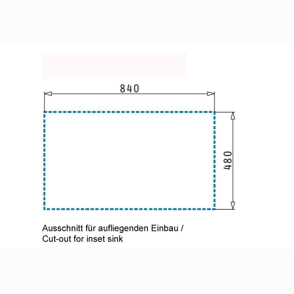 Pyramis Einbauspüle ATHENA (86 X 50) 1B 1D FB (Flachrand) Edelstahl Poliert 6 Pyramis Einbauspüle ATHENA (86 X 50) 1B 1D FB (Flachrand) Edelstahl Poliert – Bild 4