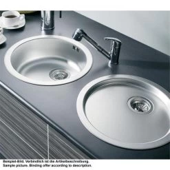 Pyramis Einbauspüle CR Rundbecken Edelstahl Glatt -Machen Sie es mit der Küchenspüle. pyramis einbauspuele cr rundbecken edelstahl glatt4