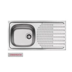 Pyramis Einbauspüle ET33 FORK Edelstahl Leinen