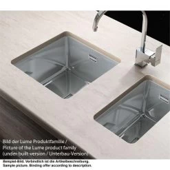 Pyramis Einbauspüle LUME (40X40) 1B Edelstahl -Machen Sie es mit der Küchenspüle. pyramis einbauspuele lume 40x40 1b edelstahl4
