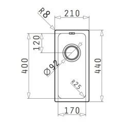 Pyramis Einbauspüle LYDIA (17X40) 1B Edelstahl UB -Machen Sie es mit der Küchenspüle. pyramis einbauspuele lydia 17x40 1b edelstahl ub4
