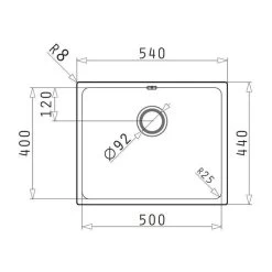 Pyramis Einbauspüle LYDIA (50X40) 1B Edelstahl UB 6 Pyramis Einbauspüle LYDIA (50X40) 1B Edelstahl UB -Machen Sie es mit der Küchenspüle. pyramis einbauspuele lydia 50x40 1b edelstahl ub2