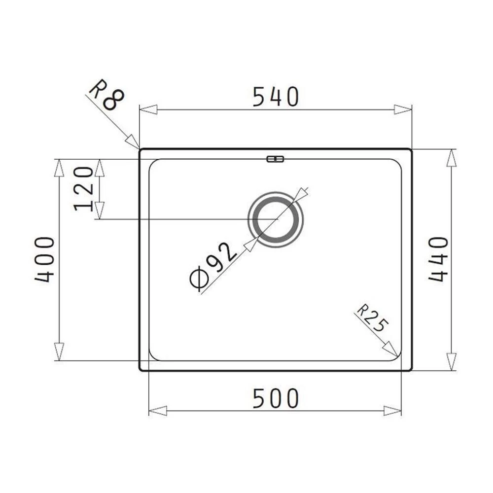 Pyramis Einbauspüle LYDIA (50X40) 1B Edelstahl UB 4 Pyramis Einbauspüle LYDIA (50X40) 1B Edelstahl UB – Bild 2