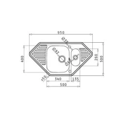 Pyramis Einbauspüle MEDUSA CORNER 1 1/2B 2D -Machen Sie es mit der Küchenspüle. pyramis einbauspuele medusa corner 1 1 2b 2d3