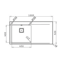 Pyramis Einbauspüle OLYNTHOS (100X52) 1B 1D 10 Pyramis Einbauspüle OLYNTHOS (100X52) 1B 1D -Machen Sie es mit der Küchenspüle. pyramis einbauspuele olynthos 100x52 1b 1d3