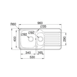 Pyramis Einbauspüle SPACE MINI 1 1/2B 1D 9 Pyramis Einbauspüle SPACE MINI 1 1/2B 1D -Machen Sie es mit der Küchenspüle. pyramis einbauspuele space mini 1 1 2b 1d3