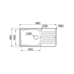 Pyramis Einbauspüle SPACE PLUS 1B 1D -Machen Sie es mit der Küchenspüle. pyramis einbauspuele space plus 1b 1d3