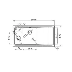 Pyramis Einbauspüle STUDIO (100X50) 1 1/2 B 1D -Machen Sie es mit der Küchenspüle. pyramis einbauspuele studio 100x50 1 1 2 b 1d3