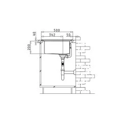 Pyramis Einbauspüle STUDIO (86X50) 1B 1D Reversibel -Machen Sie es mit der Küchenspüle. pyramis einbauspuele studio 86x50 1b 1d reversibel5