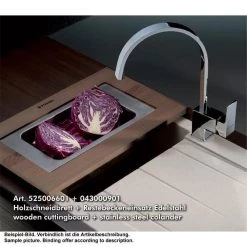 Pyramis Holzschneidbrett Mit Öffnung Für Danai, Alazia, Caldera Und Petra -Machen Sie es mit der Küchenspüle. pyramis holzschneidbrett mit oeffnung fuer danai alazia caldera und petra2