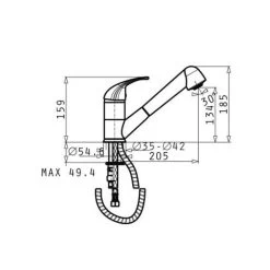 Pyramis Küchenarmatur FESTIVO Mit Schlauchbrause Einhebelmischer -Machen Sie es mit der Küchenspüle. pyramis kuechenarmatur festivo mit schlauchbrause einhebelmischer2