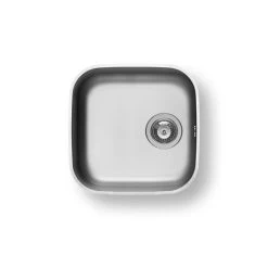 Pyramis Unterbaubecken Iris (40x40) 1 B Edelstahl Poliert